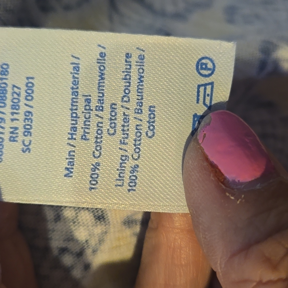 Boden Yellow/Blue Seashell Patterned Sleeveless S… - image 8